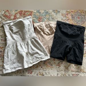 Maternity compression shorts bundle